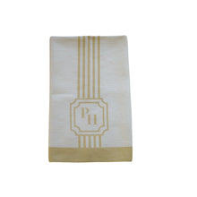 Load image into Gallery viewer, Panache Home Classic Stripe Beige Tea Towel and Dishcloth Set