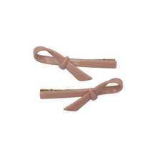Load image into Gallery viewer, Summer Bow Clips Dusky Pink