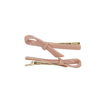Load image into Gallery viewer, Summer Bow Clips Dusky Pink