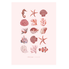Load image into Gallery viewer, Coral Life Linen Tea Towel x Viktor + Vogue