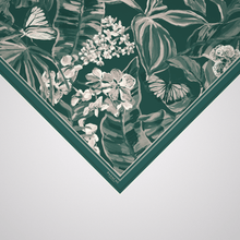 Load image into Gallery viewer, Floralia in deep green and cream