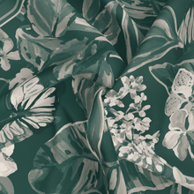 Load image into Gallery viewer, Floralia in deep green and cream