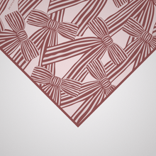 Load image into Gallery viewer, Pinstripe-Bow Pépa Pink + Wine