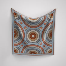 Load image into Gallery viewer, Circles  in Rust and Blue