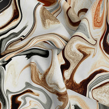 Load image into Gallery viewer, Marble Swirls in Black and Tan