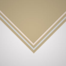 Load image into Gallery viewer, Classic Border Scarf - Beige + Blue