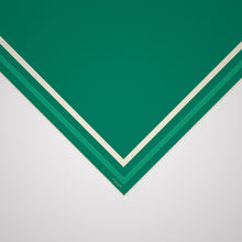 Load image into Gallery viewer, Classic Border Scarf - Emerald Green
