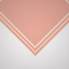 Load image into Gallery viewer, Classic Border Scarf - Peach + White