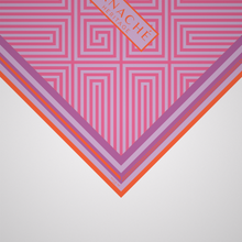 Load image into Gallery viewer, Geometrical Maze Bright Magenta and Orange