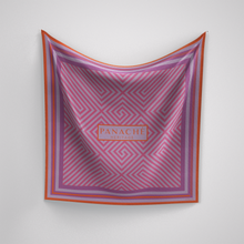 Load image into Gallery viewer, Geometrical Maze Bright Magenta and Orange