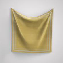 Load image into Gallery viewer, Classic Border Scarf - Yellow