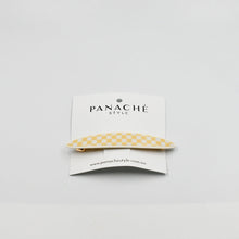 Load image into Gallery viewer, Maya Barrette Yellow and White Checker