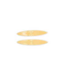 Load image into Gallery viewer, Maya Oval Clips Lemon with White Border