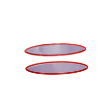 Load image into Gallery viewer, Maya Oval Clips Lilac with Red Border