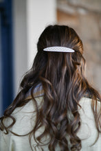 Load image into Gallery viewer, Maya Barrette Yellow and White Checker