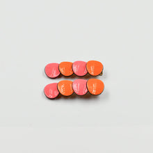 Load image into Gallery viewer, Celine side clip Orange & Pink