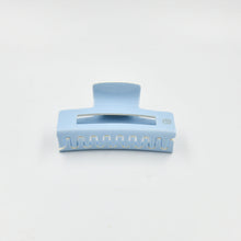 Load image into Gallery viewer, Large Claw Clip Blue + Cream