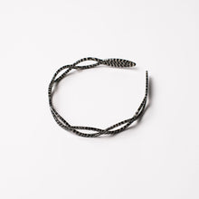Load image into Gallery viewer, Parise Headband Black and White Shell