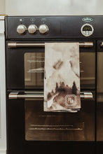 Load image into Gallery viewer, Misty Mountains Linen Tea Towel