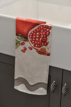 Load image into Gallery viewer, Pomegranates Linen Tea Towel
