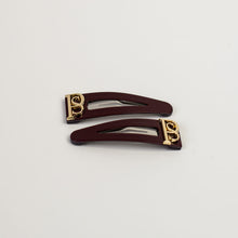 Load image into Gallery viewer, Penelope Snap Clips Burgundy