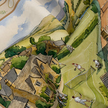 Load image into Gallery viewer, Games on the Green Silk Scarf