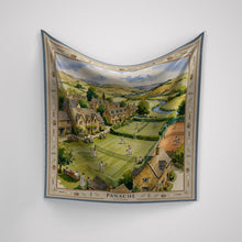 Load image into Gallery viewer, Games on the Green Silk Scarf