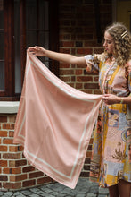 Load image into Gallery viewer, Classic Border Scarf - Light Pink