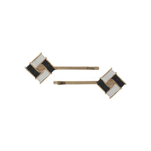 Load image into Gallery viewer, Two Toned Clips Tan and white