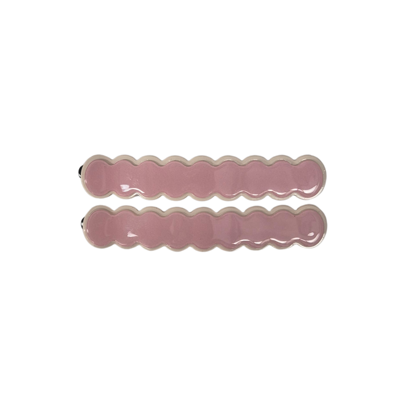 Laura Slide Clips Pink with White – Panache Style