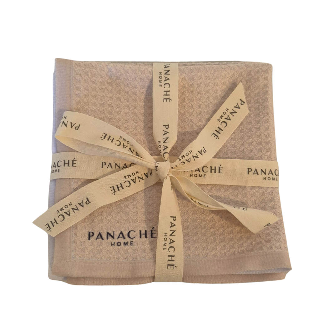 Cream Waffle Microfiber Dishcloth Set of 3