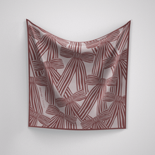 Load image into Gallery viewer, Pinstripe-Bow Pépa Pink + Wine
