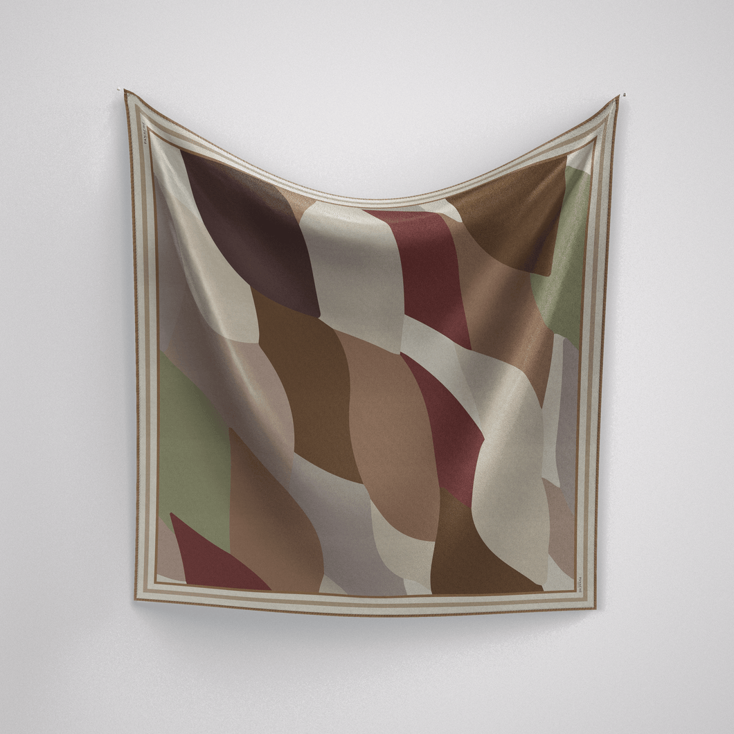 Petite Abstract Muted Colours Scarf