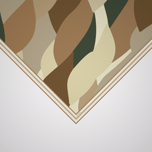 Load image into Gallery viewer, Petite Abstract Green + Brown Colours Scarf
