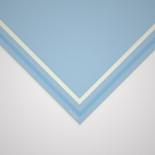 Load image into Gallery viewer, Classic Border Scarf - Light Blue
