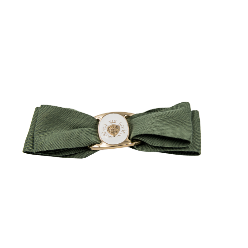 Bella Buckle Bow Forest Green