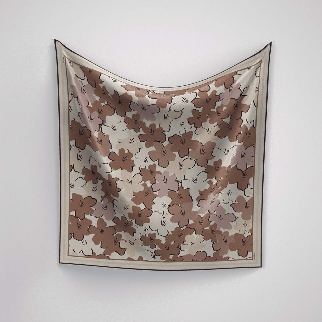 Petite Florals Brown + Cream