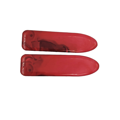 Red watercolour resin alligator clips