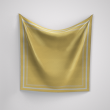 Load image into Gallery viewer, Classic Border Scarf - Yellow
