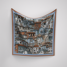 Load image into Gallery viewer, A city Life In Blue and Rust
