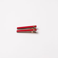 Load image into Gallery viewer, Panache Classic Alligator Clip Red
