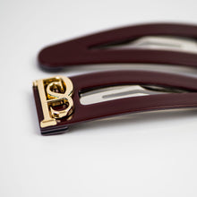 Load image into Gallery viewer, Penelope Snap Clips Burgundy
