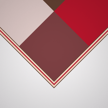Load image into Gallery viewer, Colour Block Petite Scarf Wine + Pink, Red + Brown
