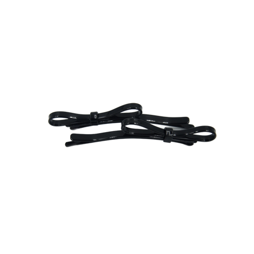 Taskia Bow Slide Clips Acetate Black