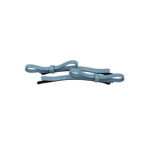 Taskia Bow Slide Clips Acetate Blue