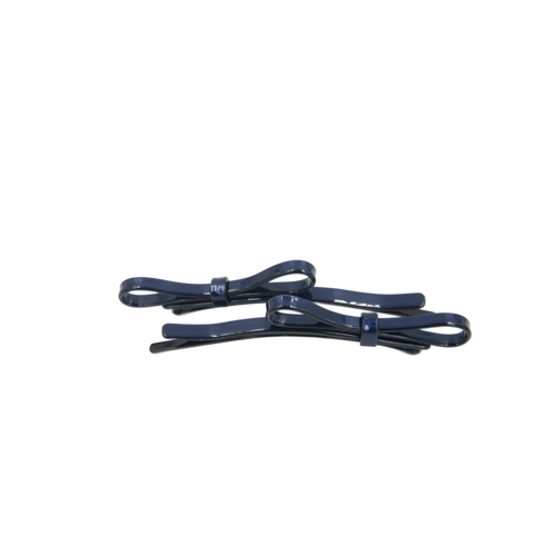 Taskia Bow Slide Clips Acetate Navy