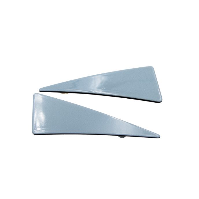 Loretta Triangle Clips Light Blue