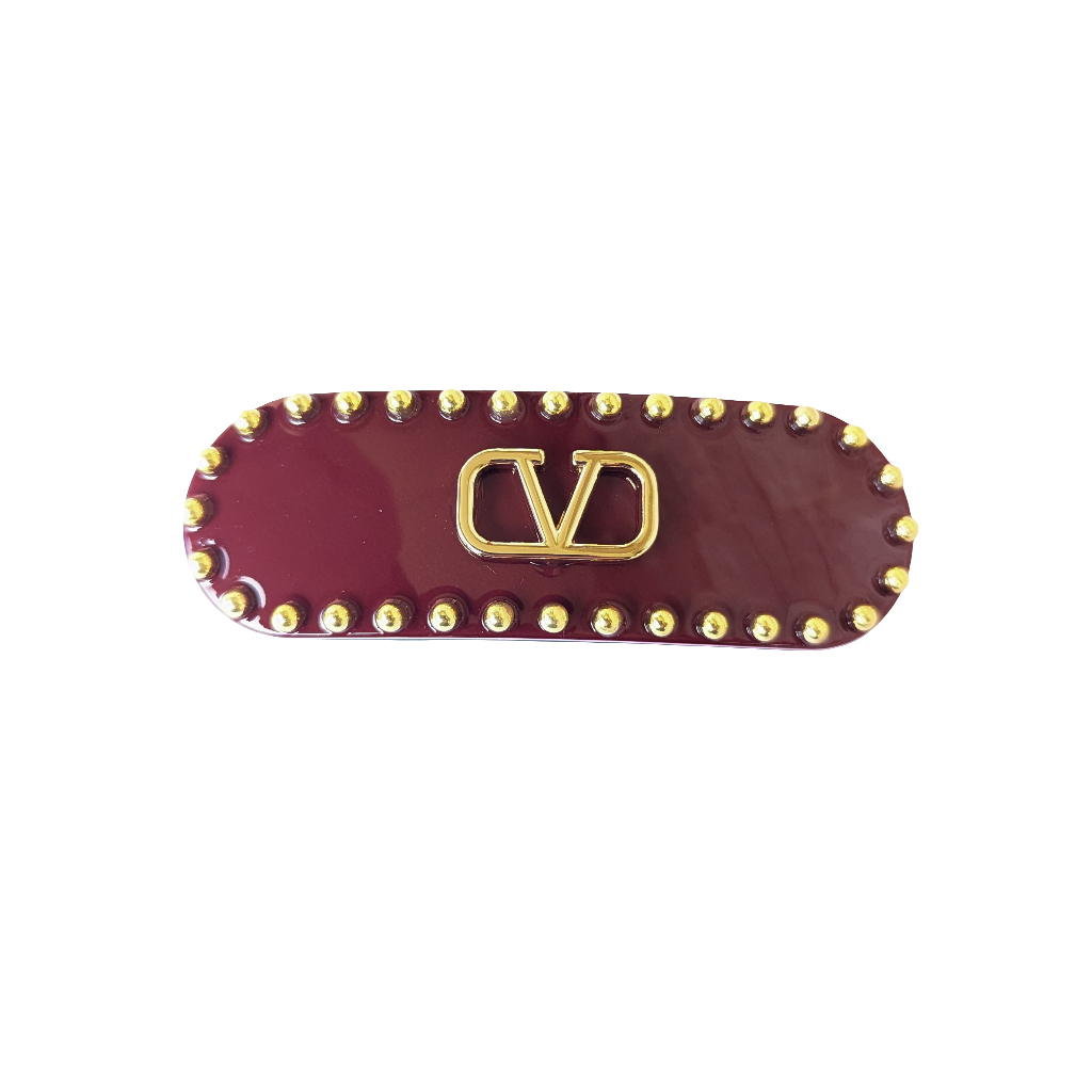 Valerie Barrette Clip Burgundy