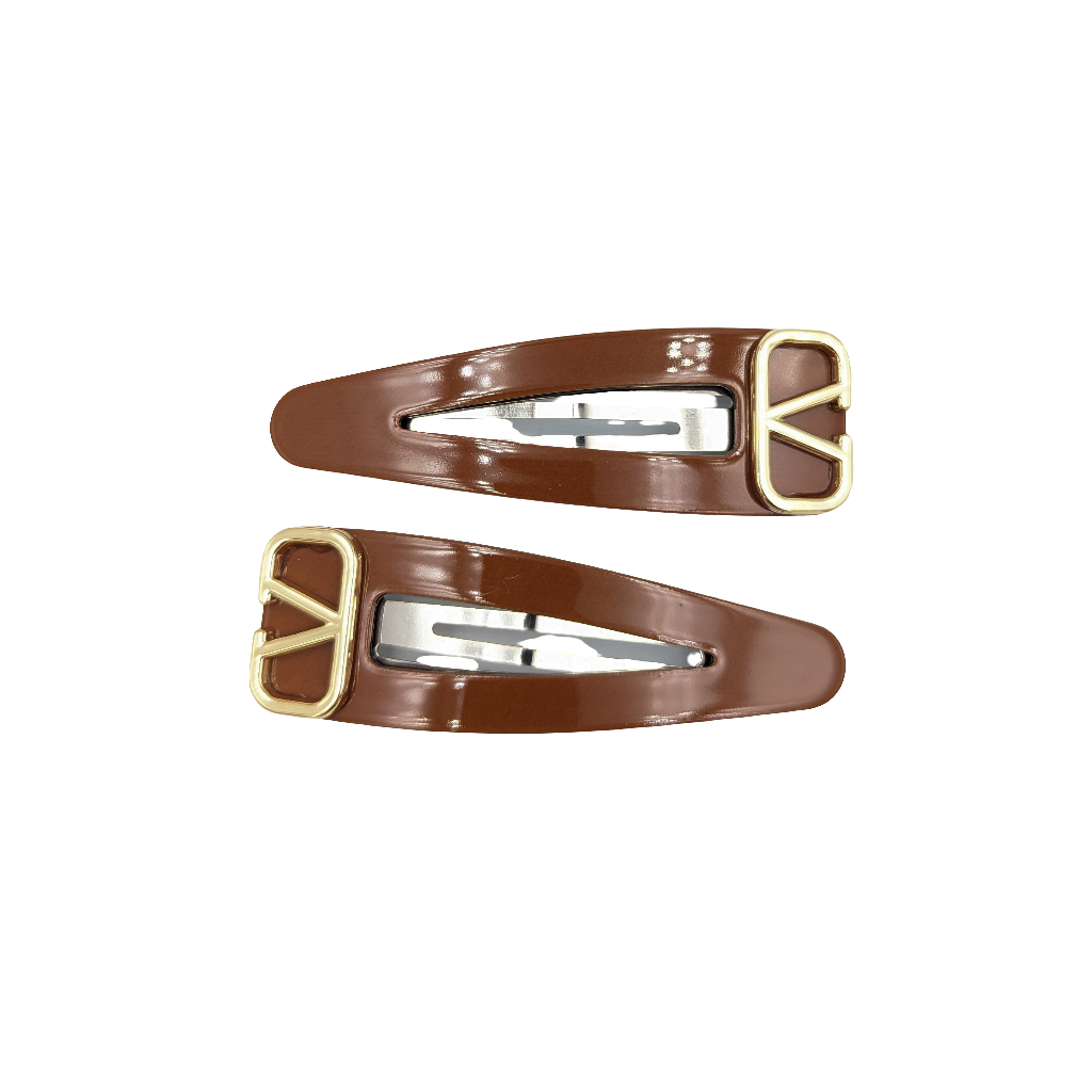 Valerie Snap Clips Brown