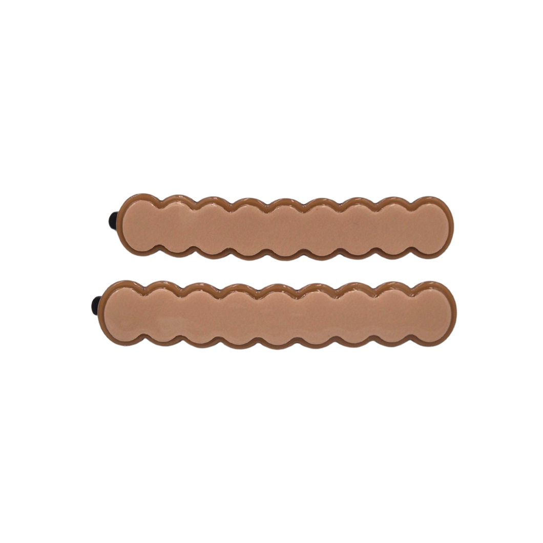 Laura Cloud Slides Beige and Tan